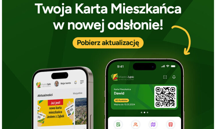 Ząbki - Aktualizacja aplikacji Karta Mieszkańca