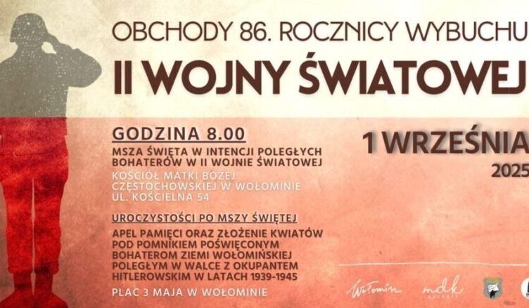 Wołomin - Gminne obchody – 86. rocznica wybuchu II wojny światowej