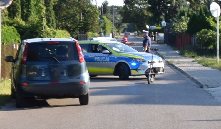 Groźne zdarzenia z hulajnogami elektrycznymi – policja apeluje o ostrożność