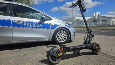 Nietrzeźwa kobieta zatrzymana na hulajnodze elektrycznej – miała ponad 2 promile alkoholu