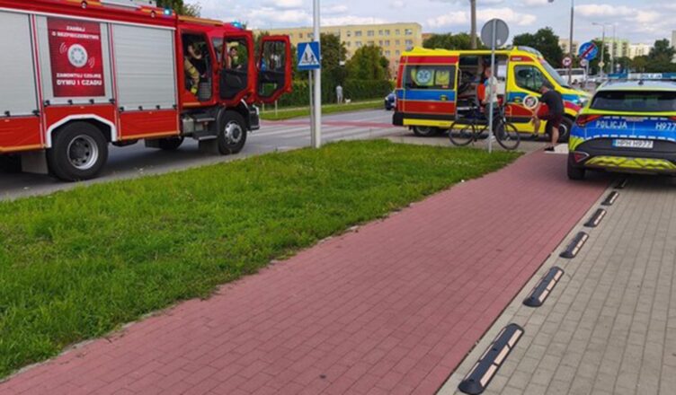 Potrącenie rowerzystki i pościg za sprawcą kolizji