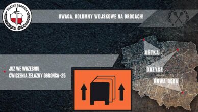 Komunikat dot. wzmożonego ruchu pojazdów wojskowych