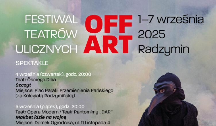 Debata i „Szczyt” Teatru Ósmego Dnia na otwarcie OFF ART – pierwszego Festiwalu Teatrów Ulicznych w Radzyminie