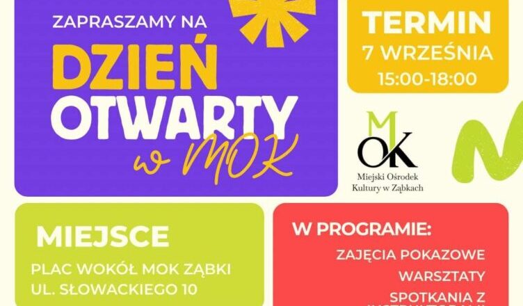 Ząbki - DZIEŃ OTWARTY w Miejskim Ośrodku Kultury!