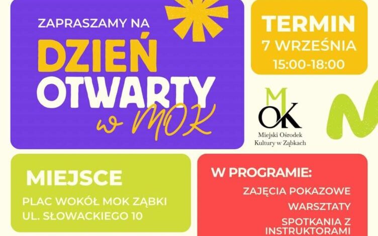 Ząbki - DZIEŃ OTWARTY w Miejskim Ośrodku Kultury!