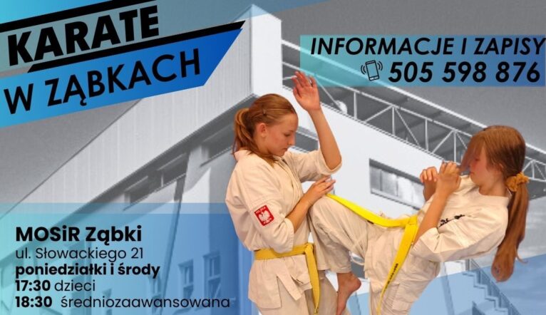 Ząbki - Treningi karate - zapisy na rok szkolny 2025/26
