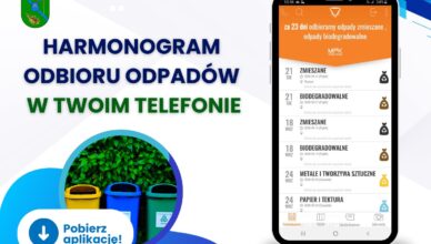 Dąbrówka - Harmonogram odbioru odpadów w Twoim telefonie
