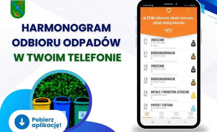 Dąbrówka - Harmonogram odbioru odpadów w Twoim telefonie