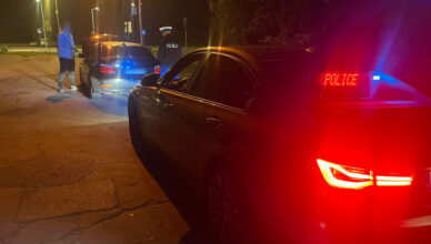 Działania kontrolne policjantów na terenie Tłuszcza