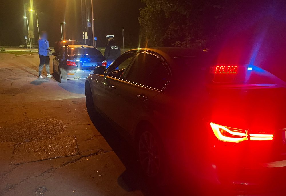 Działania kontrolne policjantów na terenie Tłuszcza