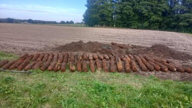 Znalezione pociski z okresu II wojny światowej