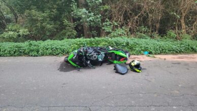 Wypadek z udziałem motocyklisty – apelujemy o rozwagę!