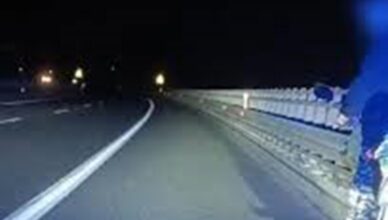 Z promilami w organizmie rowerem jechał wężykiem po S8