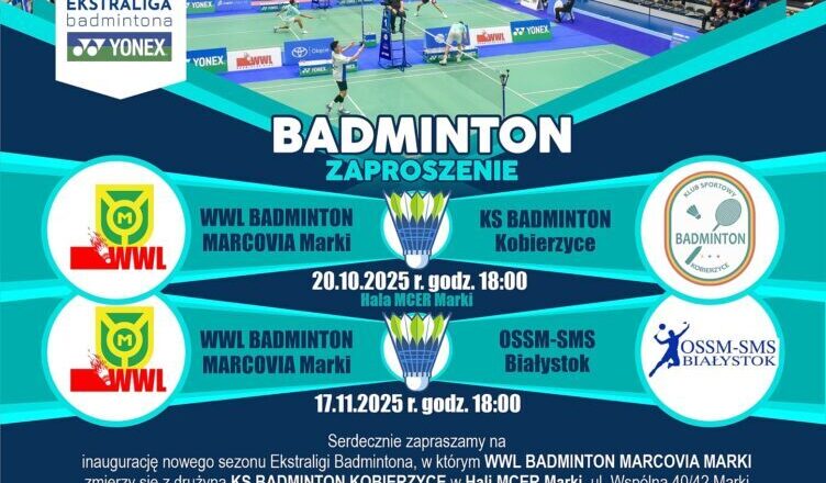 Marki - najlepsi badmintoniści zagrają w MCER!