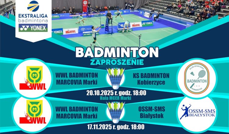 Marki - Najlepsi badmintoniści zagrają w MCER!