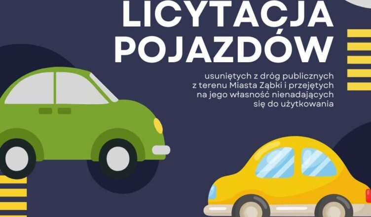 Ząbki - Sprzedaż pojazdów usuniętych z dróg publicznych