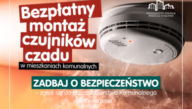 Wołomin - bezpłatny montaż czujników czadu dla mieszkańców lokali komunalnych w Wołominie