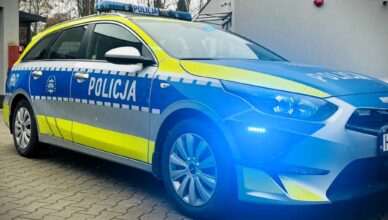 Policyjny radiowóz pogryziony podczas interwencji