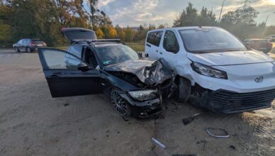 Nieustąpienie pierwszeństwa przyczyną porannej kolizji