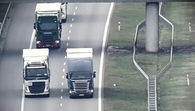 Zawodowi kierowcy nadal lekceważą przepisy na A2. 20 wykroczeń w zaledwie 3 godziny