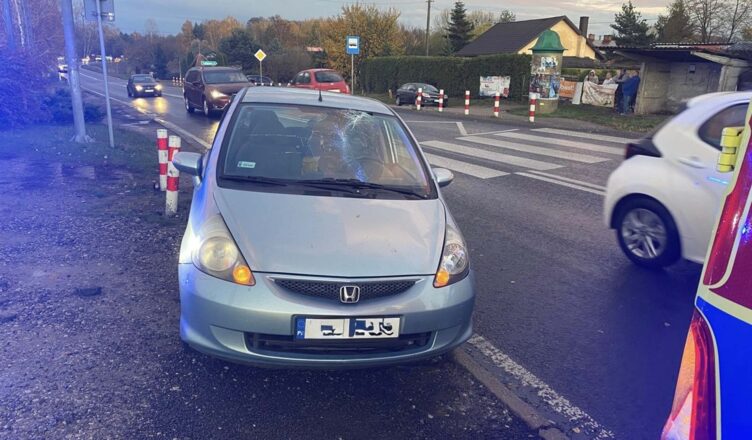 Potrącenie pieszego - poszkodowany trafił do szpitala
