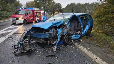 Zderzenie czołowe na DK60