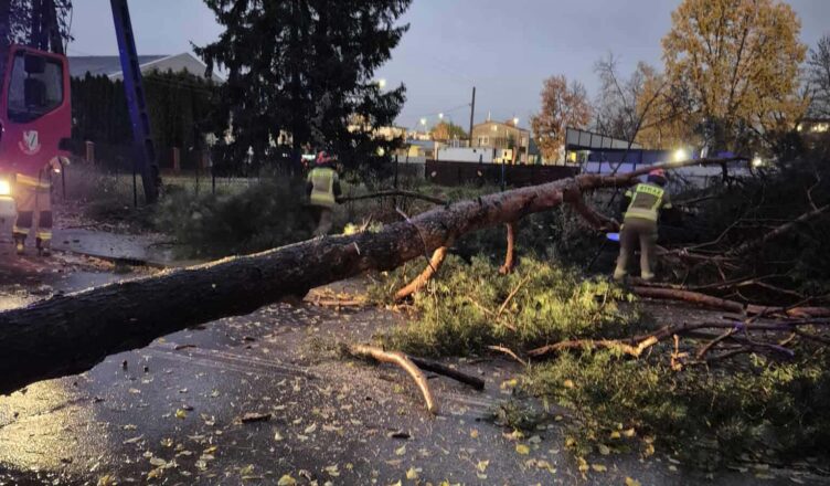 Potężna nawałnica przeszła przez powiat wołomiński