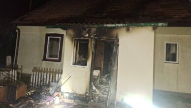 Pożar budynku mieszkalnego w Sulejowie