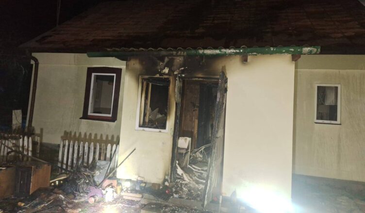 Pożar budynku mieszkalnego w Sulejowie