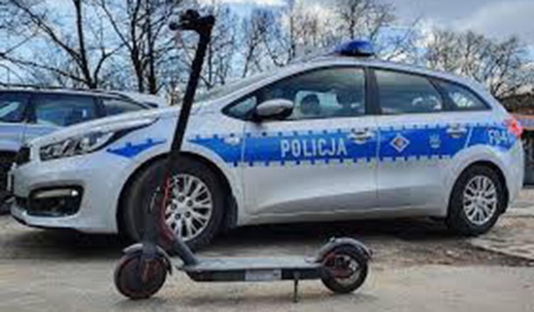 Pijany 18-latek jechał hulajnogą elektryczną