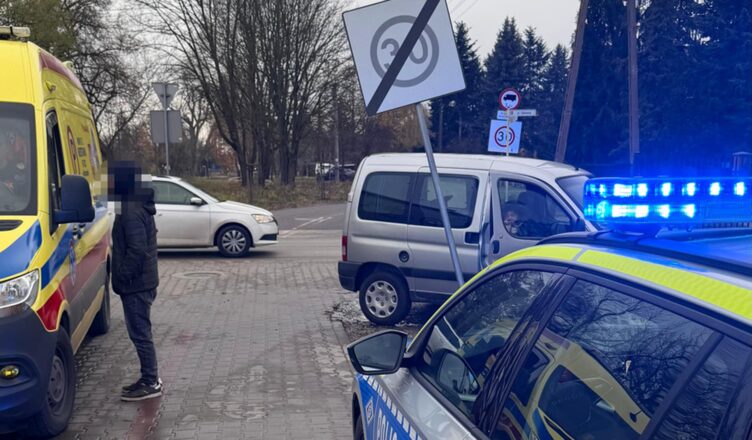 Ona przewróciła się na chodniku, on przyjechał pomóc po wypadku.. był pijany