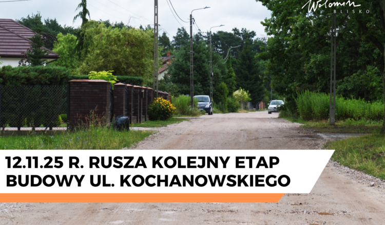 Wołomin - Rusza kolejny etap prac na ul. Kochanowskiego