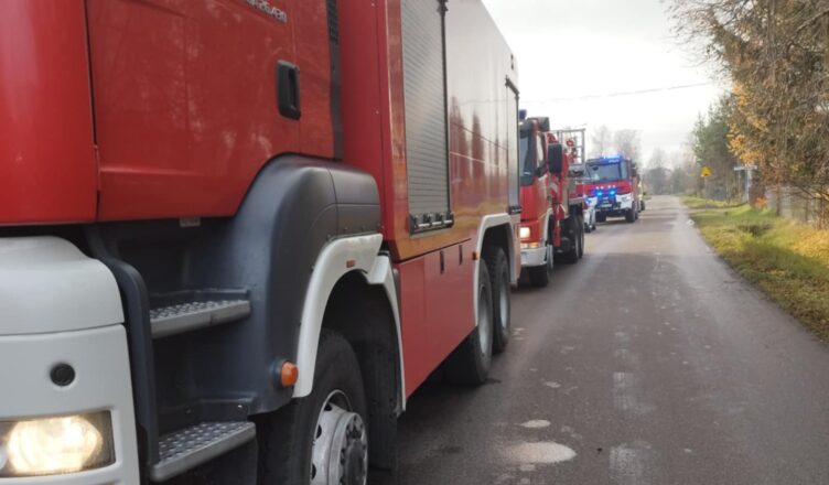 Pożar kotłowni w Lipinkach