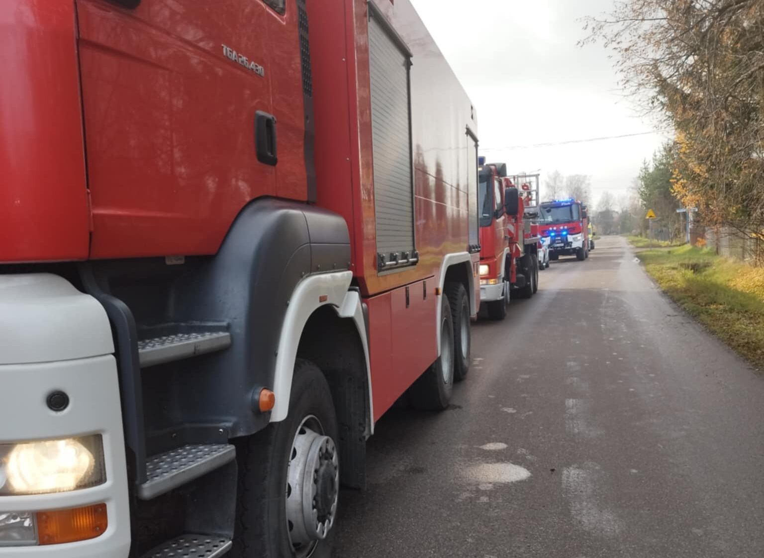 Pożar kotłowni w Lipinkach