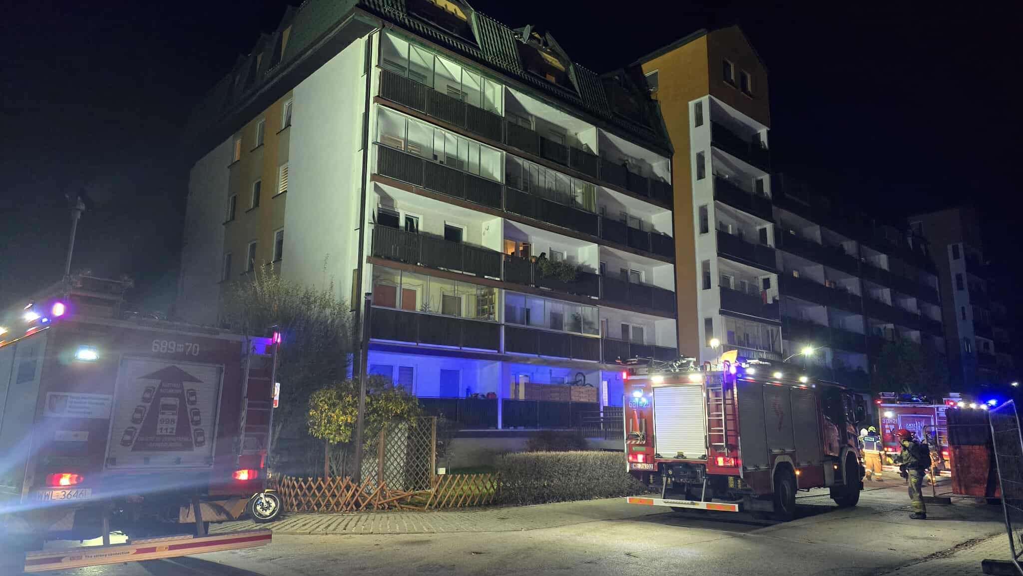 Pożar w Ząbkach: Szybka reakcja służb ratunkowych, zapobiegła tragedii