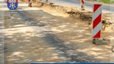 Budowa nowego mostu na rzece Rządza