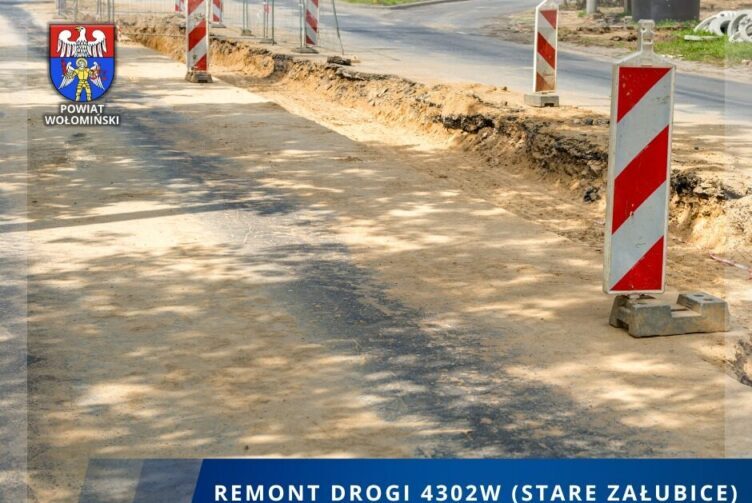 Budowa nowego mostu na rzece Rządza