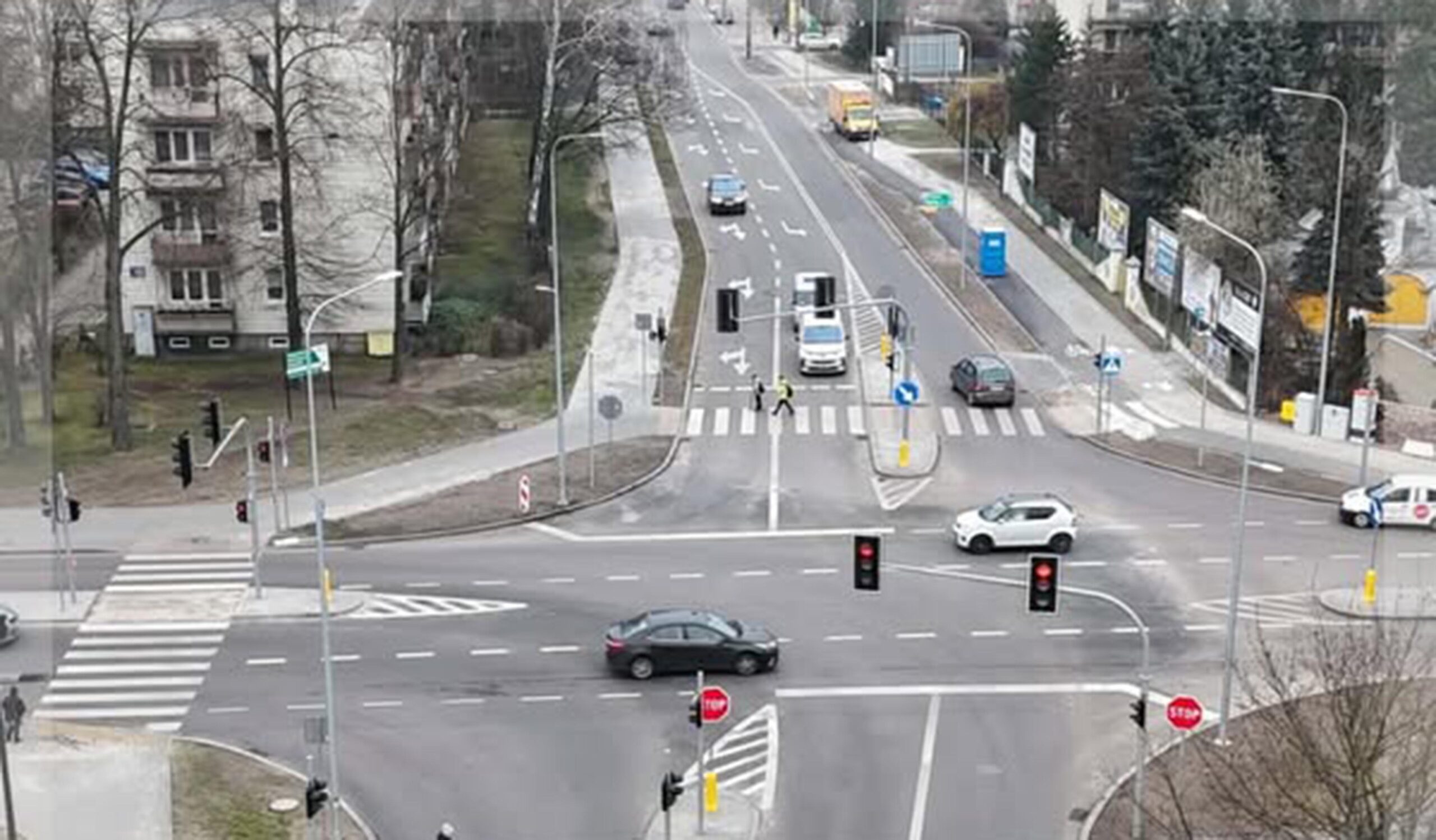 Otwarcie skrzyżowania alei Niepodległości z Szosą Jadowską i ul. Wileńską