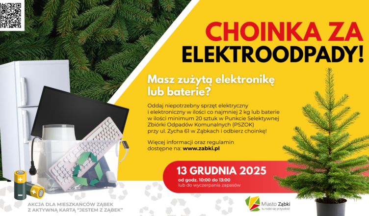 Ząbki - Oddaj elektroodpady i otrzymaj choinkę!