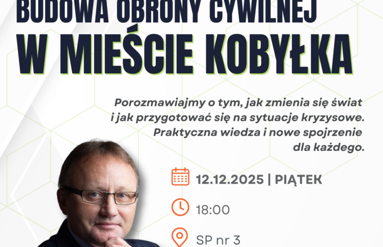 Kobyłka - Bezpieczeństwo dziś – spotkanie z Markiem Budziszem