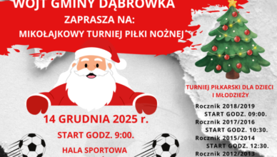 Dąbrówka - Mikołajkowy Turniej Piłki Nożnej już 14 grudnia 2025 r.