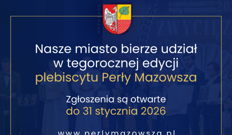 Ząbki - Startuje Plebiscyt „Perły Mazowsza” 2025. Mieszkańcy miasta mogą już zgłaszać kandydatów