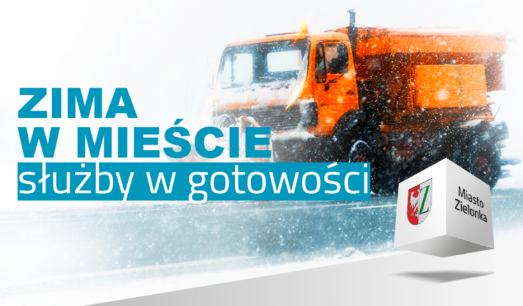 Zielonka - zima w mieście - służby w gotowści
