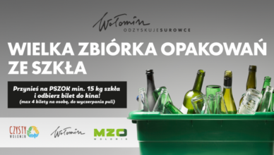 Wołomin - Rusza wielka zbiórka opakowań ze szkła – zdobądź bilet do kina!