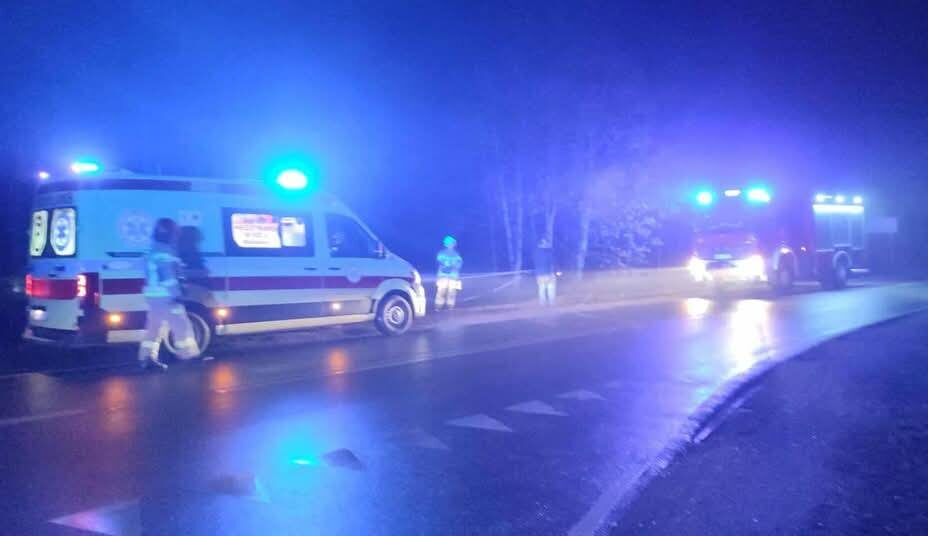 Samochód osobowy uderzył w drzewo