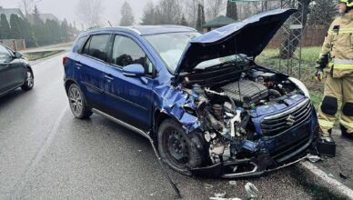 Zderzenie osobówek w Woli Rasztowskiej