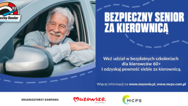 Rusza rekrutacja na szkolenia „Bezpieczny senior – doskonalenie techniki jazdy”