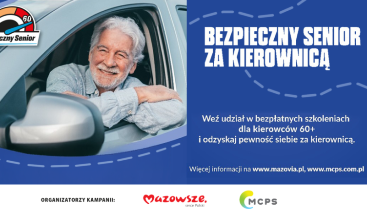 Rusza rekrutacja na szkolenia „Bezpieczny senior – doskonalenie techniki jazdy”