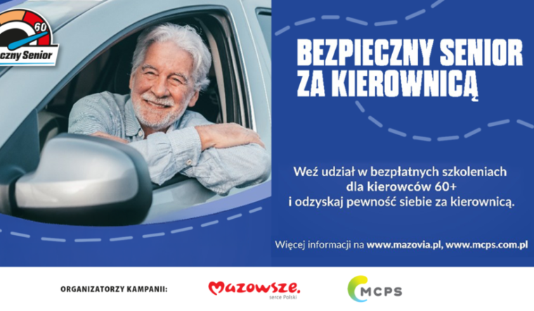 Rusza rekrutacja na szkolenia „Bezpieczny senior – doskonalenie techniki jazdy”