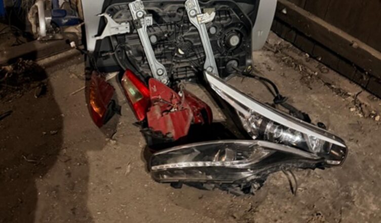 Policjanci zatrzymali podejrzanego o kradzież części samochodowych